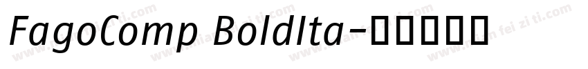 FagoComp BoldIta字体转换